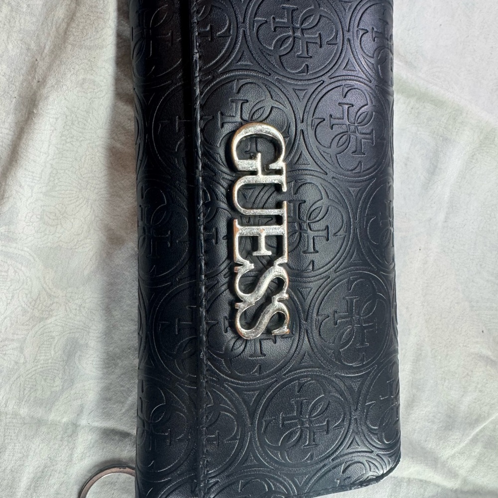 GUESS Black Embossed Wallet